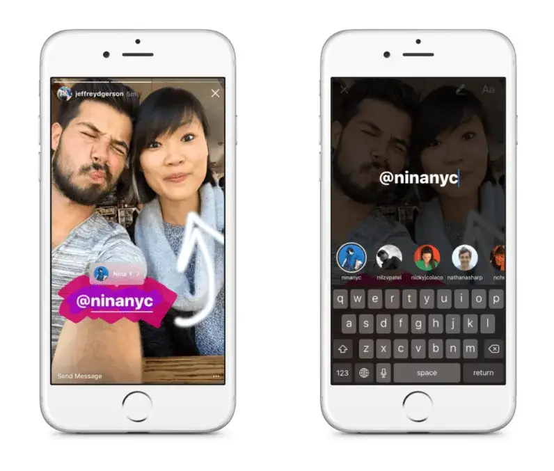 Instagram Stories Bumerang interfejs