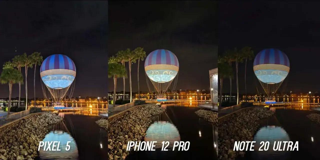 Porównanie zdjęć nocnych smartfonów Android i iPhone