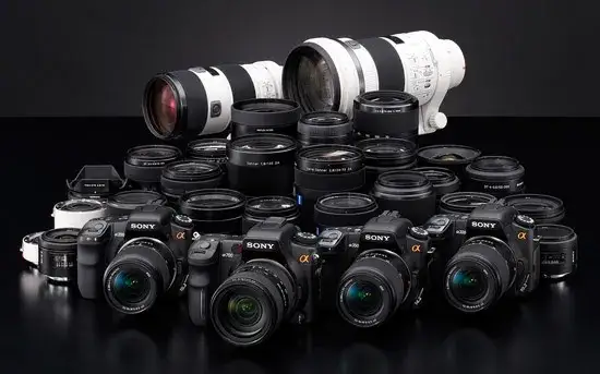 różne obiektywy fotograficzne typy