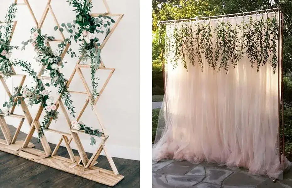 DIY ścianka do zdjęć stelaż PCV